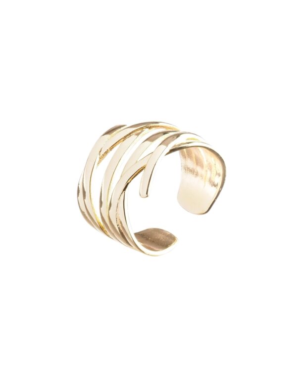 925 Sterling Silver Ring – 24k Gold Plated, Elegant Jewelry